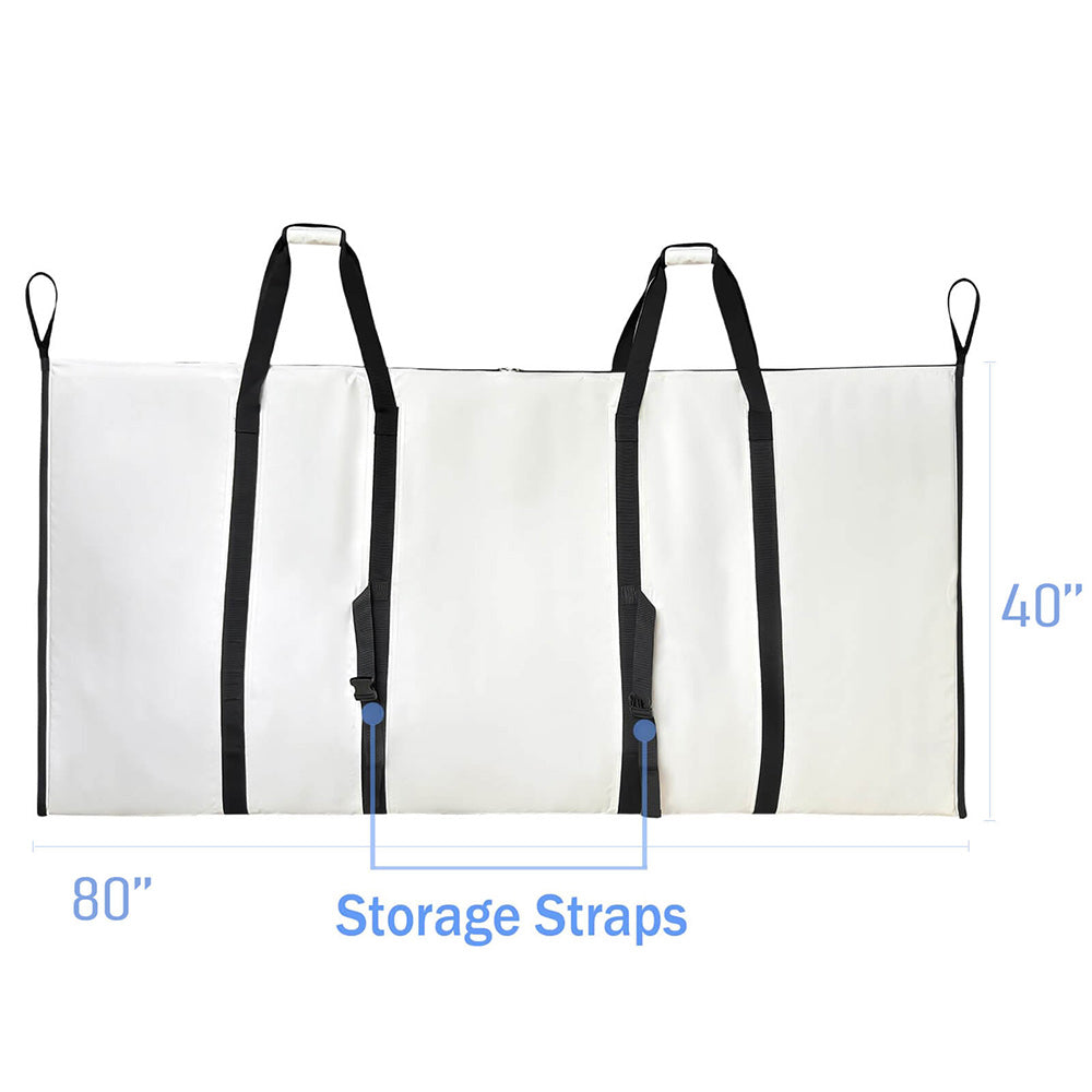 80x40'' Large Fish Cooler Kill Bag | YKK Zipper | Drain Plug | Closed-Cell Foam Insulation | Waterproof Tarpaulin | Heat-Sealed Fully Welded Seams