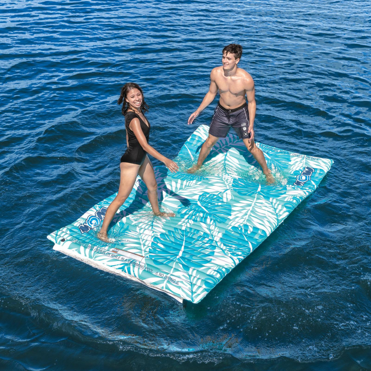 WOW Watersports Teal Palm Leaves Water Walkway