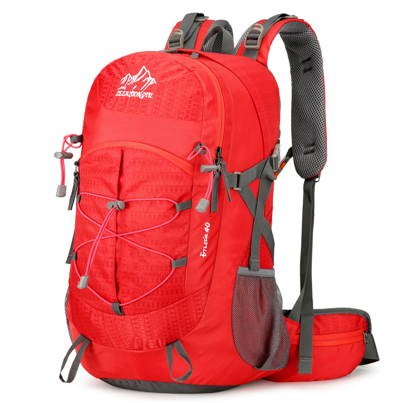 Outdoor Hiking Hiking Backpack Nylon Waterproof Large Capacity Multifunction Bracket