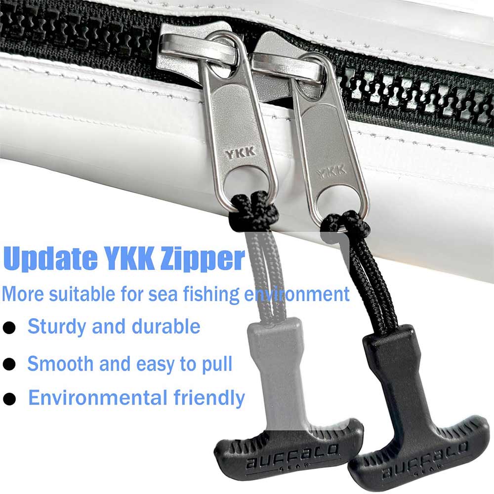 80x40'' Large Fish Cooler Kill Bag | YKK Zipper | Drain Plug | Closed-Cell Foam Insulation | Waterproof Tarpaulin | Heat-Sealed Fully Welded Seams
