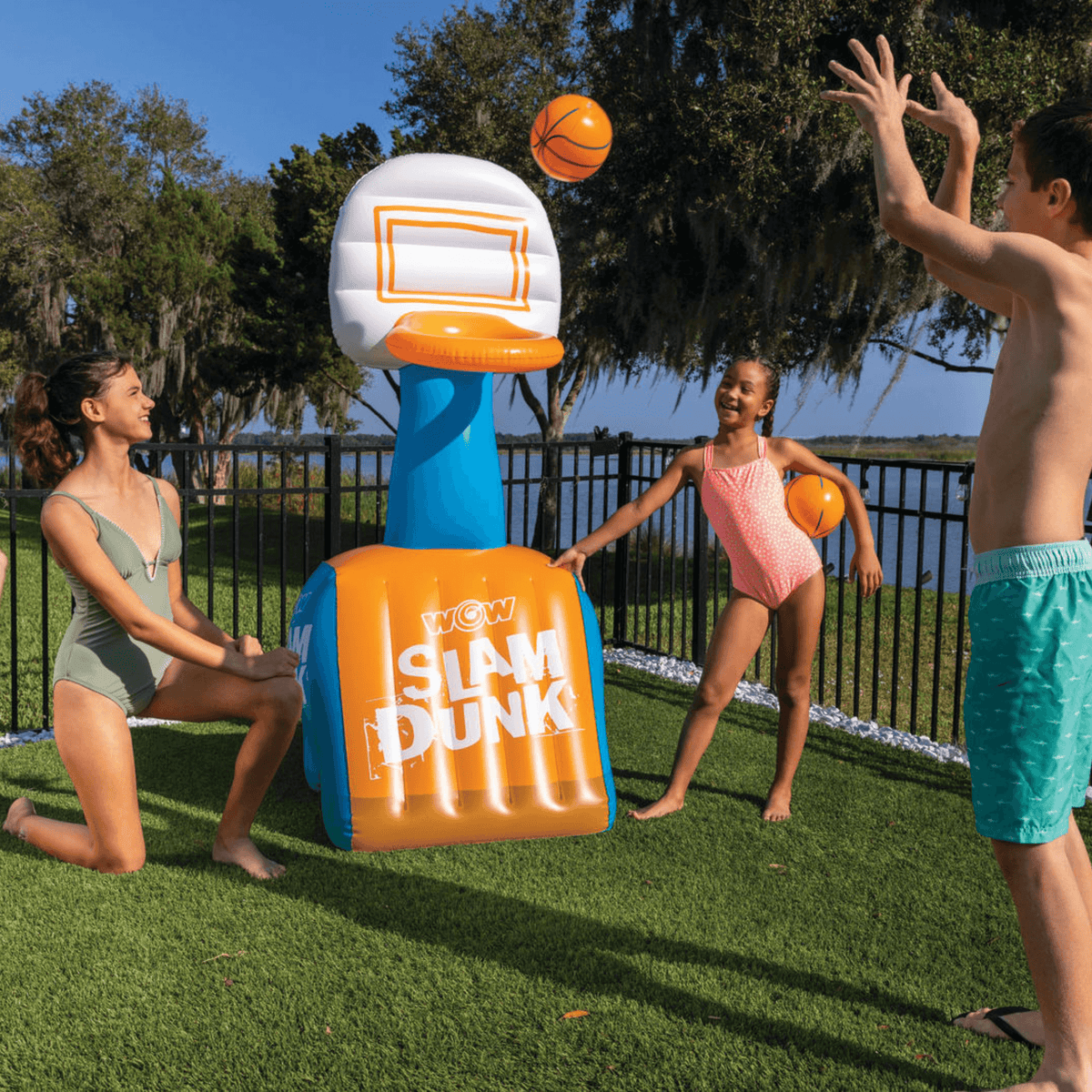 WOW Watersports Slam Dunk Hoop and Basketballs