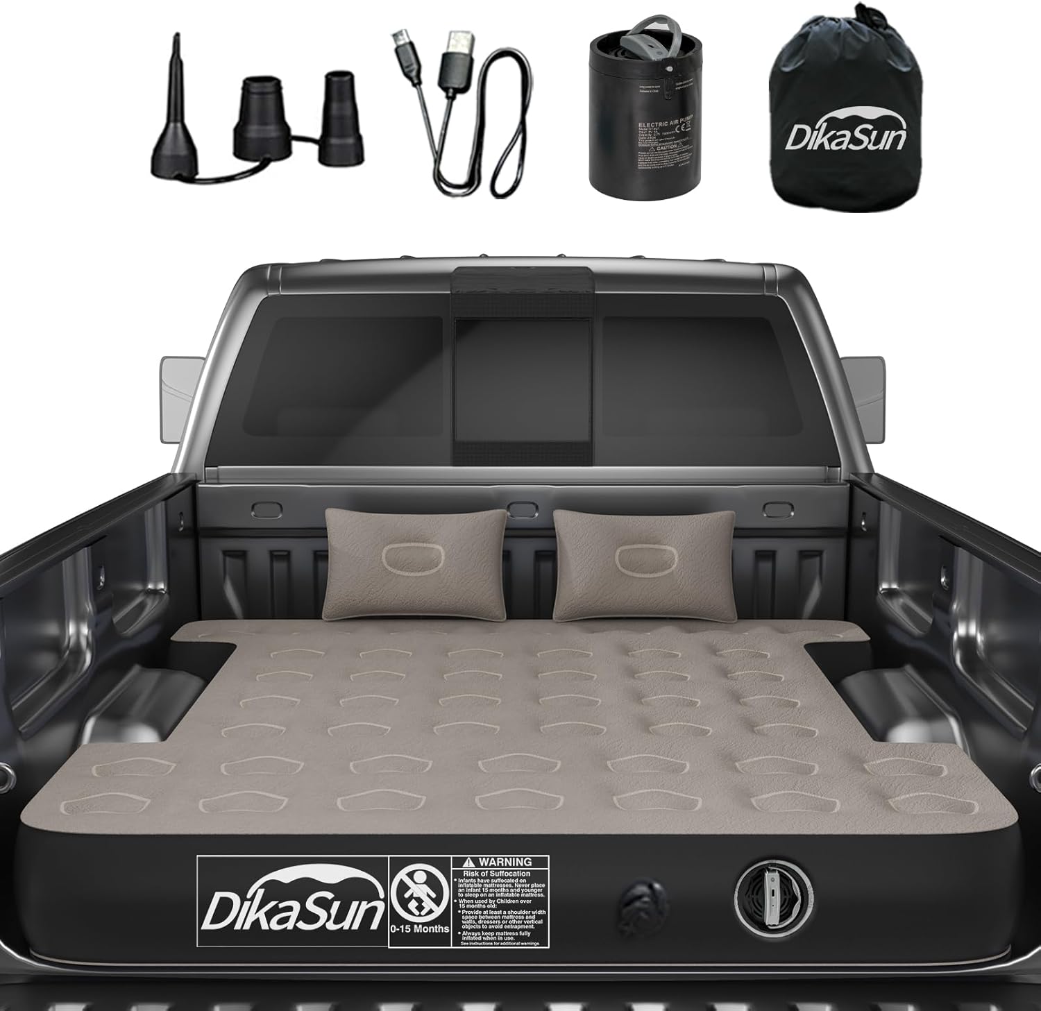 DikaSun Dodge 5.5-5.8ft | 6-6.5 ft Truck Bed Air Mattress
