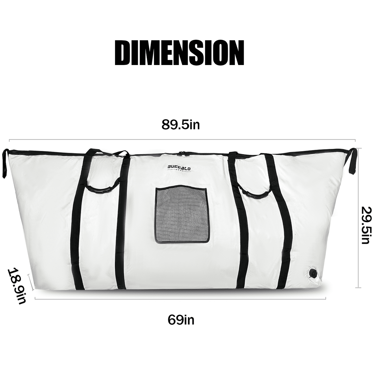 90'' Fish Cooler Bag With YKK Zipper