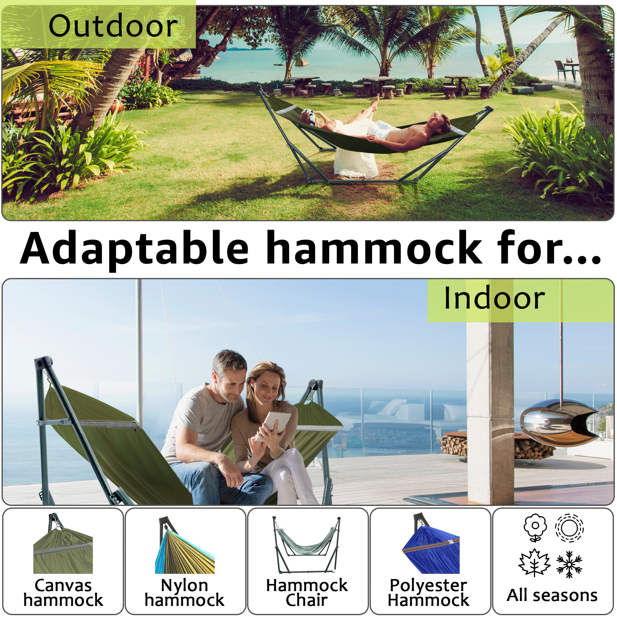 Universal Canvas Hammock Medium Size