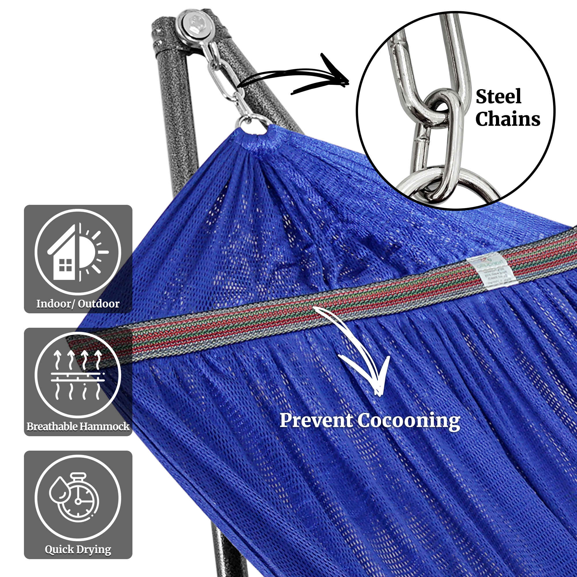 Universal Hammock with Medium Size Stands