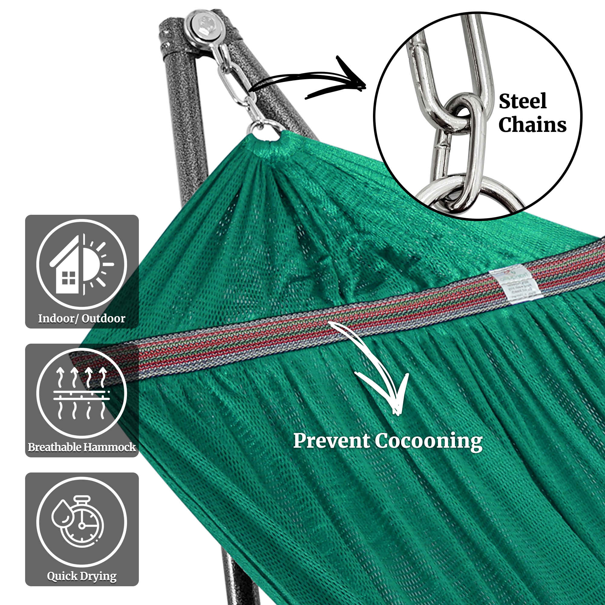 Universal Hammock with Medium Size Stands