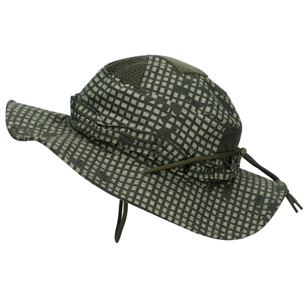 1pc/3pcs Camo Boonie Hat Sunscreen Breathable Bucket Hat Men's Outdoor Hiking Hunting Fishing Windproof Fisherman's Hat