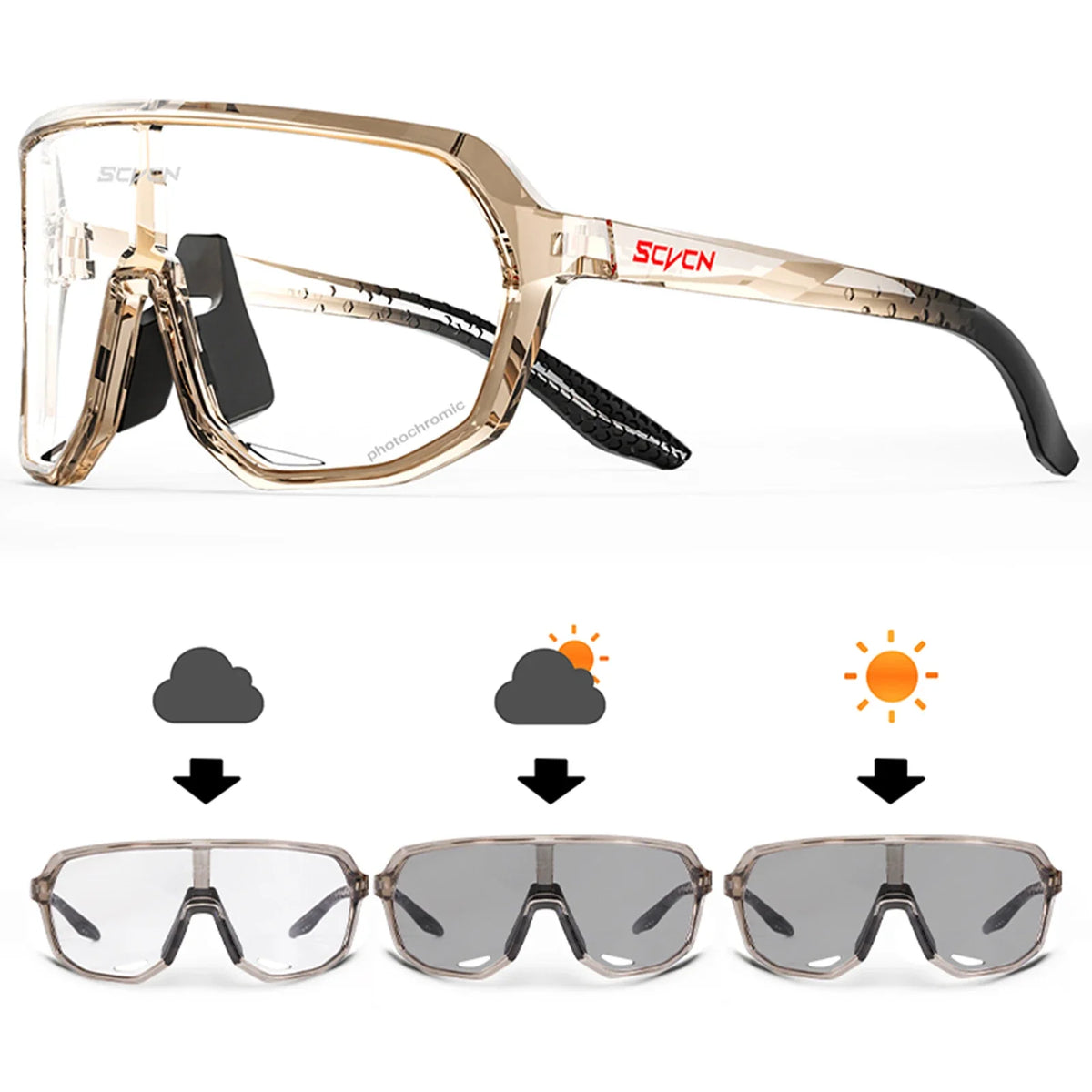 SCVCN UV400 Sports Cycling Sunglasses for Men & Women