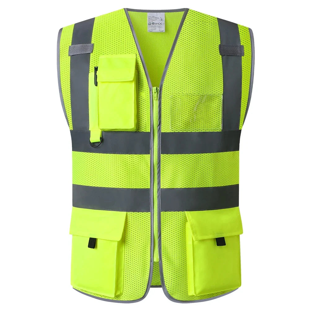 Reflective Safety Vest Breathable Durable Engineer