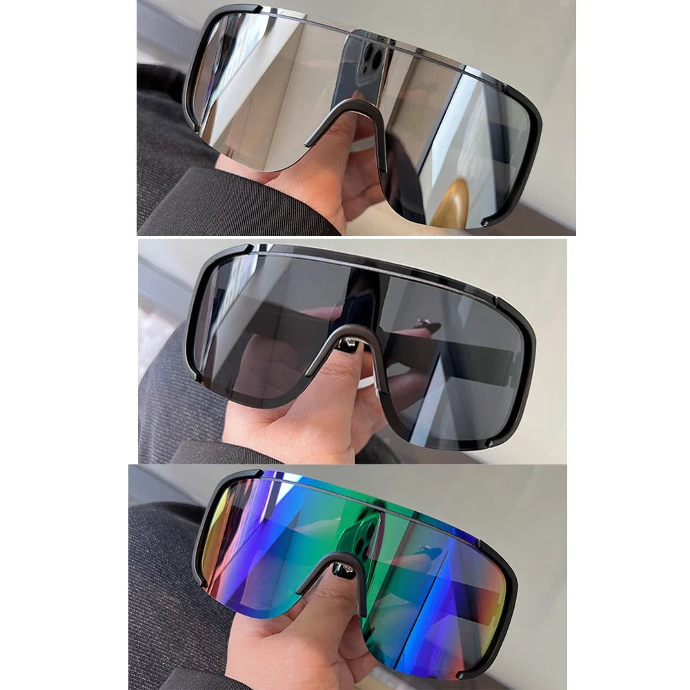 Y2K Reflective UV400 Cycling Sunglasses for Men & Women