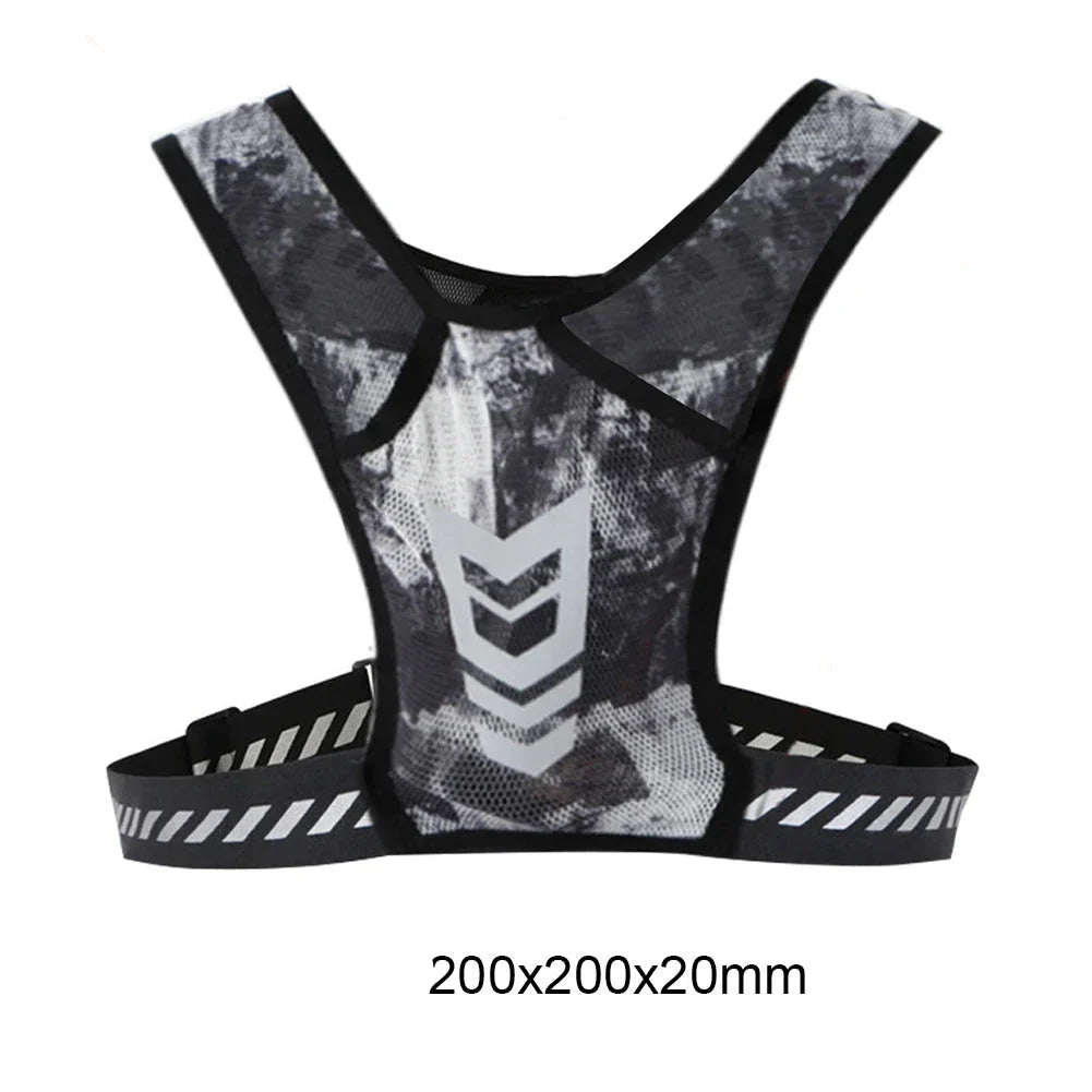 Reflective Running Vest with Phone Pocket
