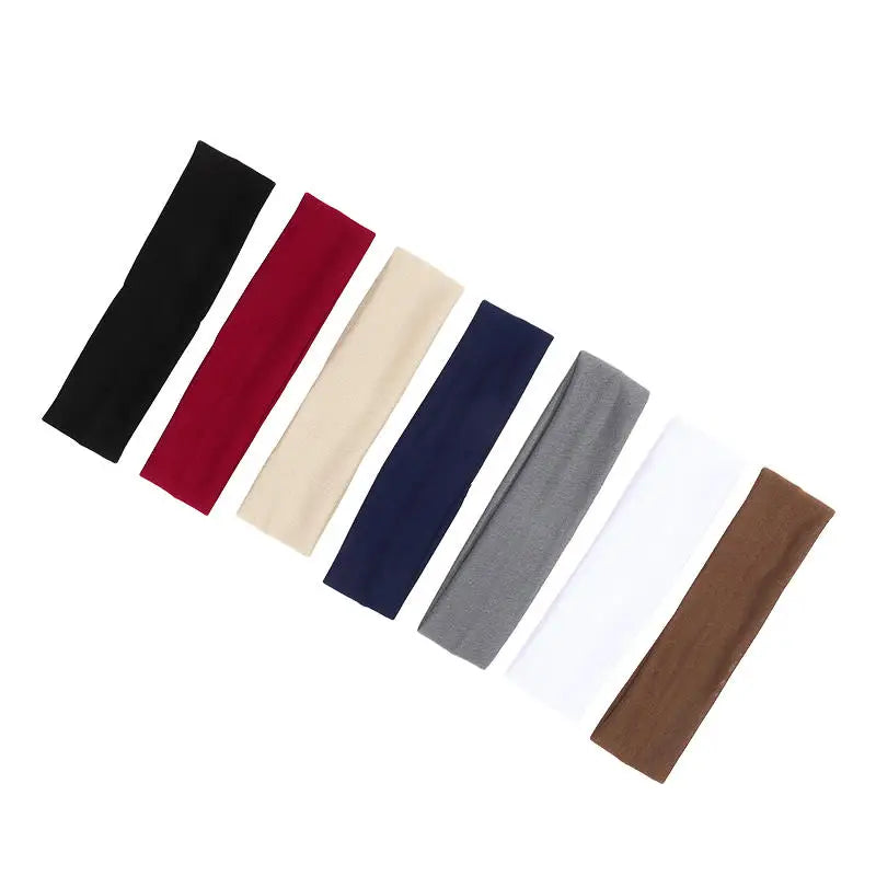 Elastic Knitted Sports Headband for Women – Soft Stretch Hair Band