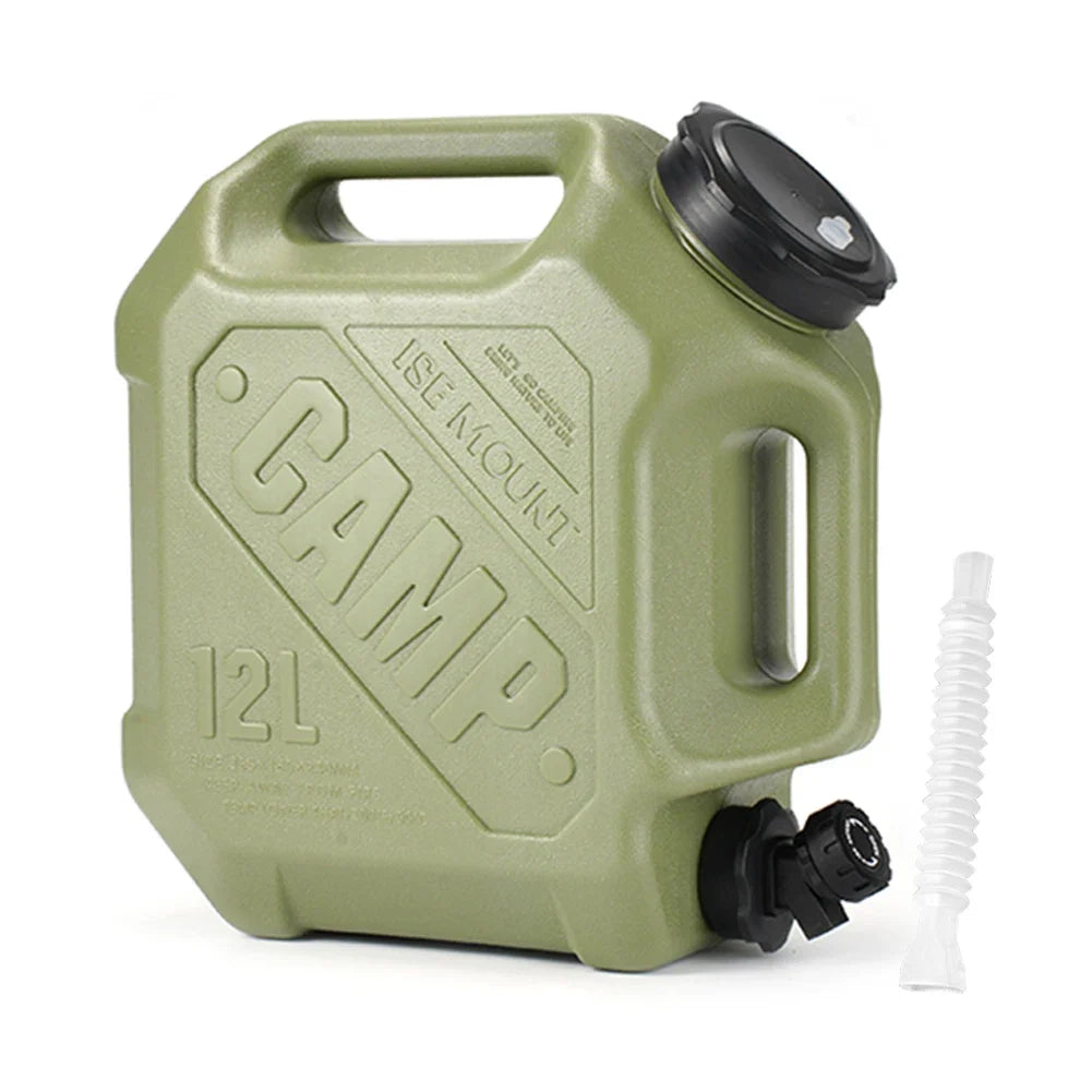 12L/10L Portable Camping Water Jug with Faucet Water Tank for Car Drinking Carrier Camping Large Capacity Water Storage Bucket