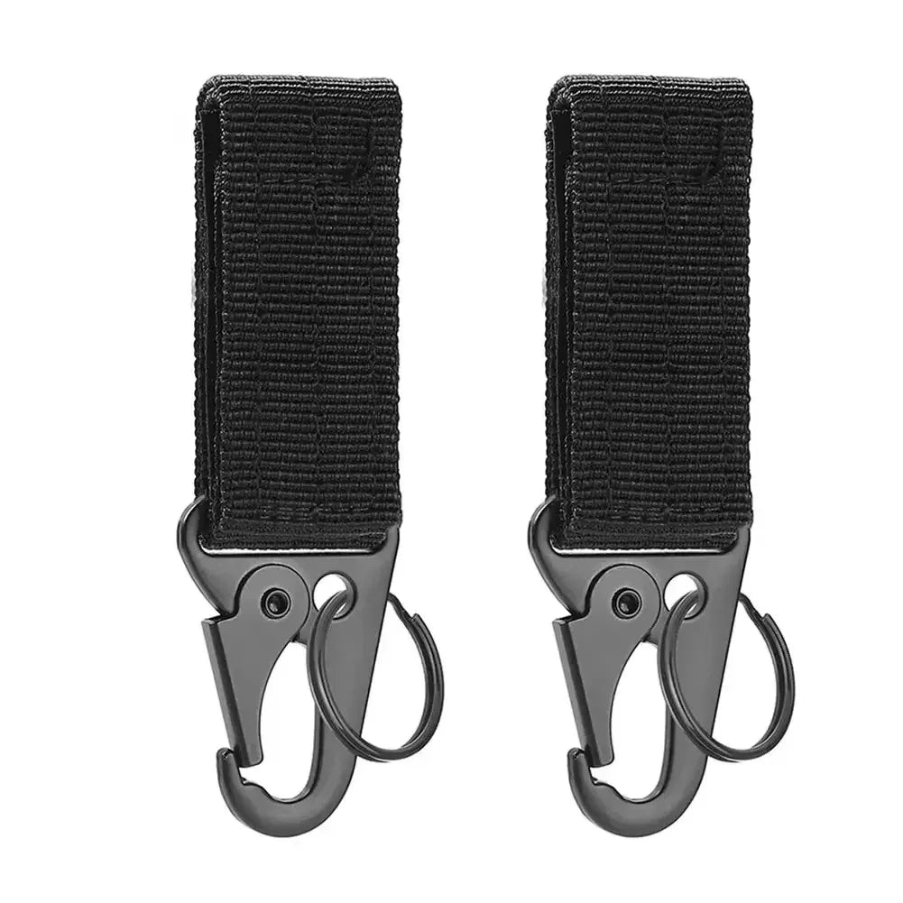 1-3 PCS.Tactical Hanging Buckle Molle Nylon Webbing Carabiner Belt Triangle Keychain for Outdoor Climbing Camping Tool Accessory