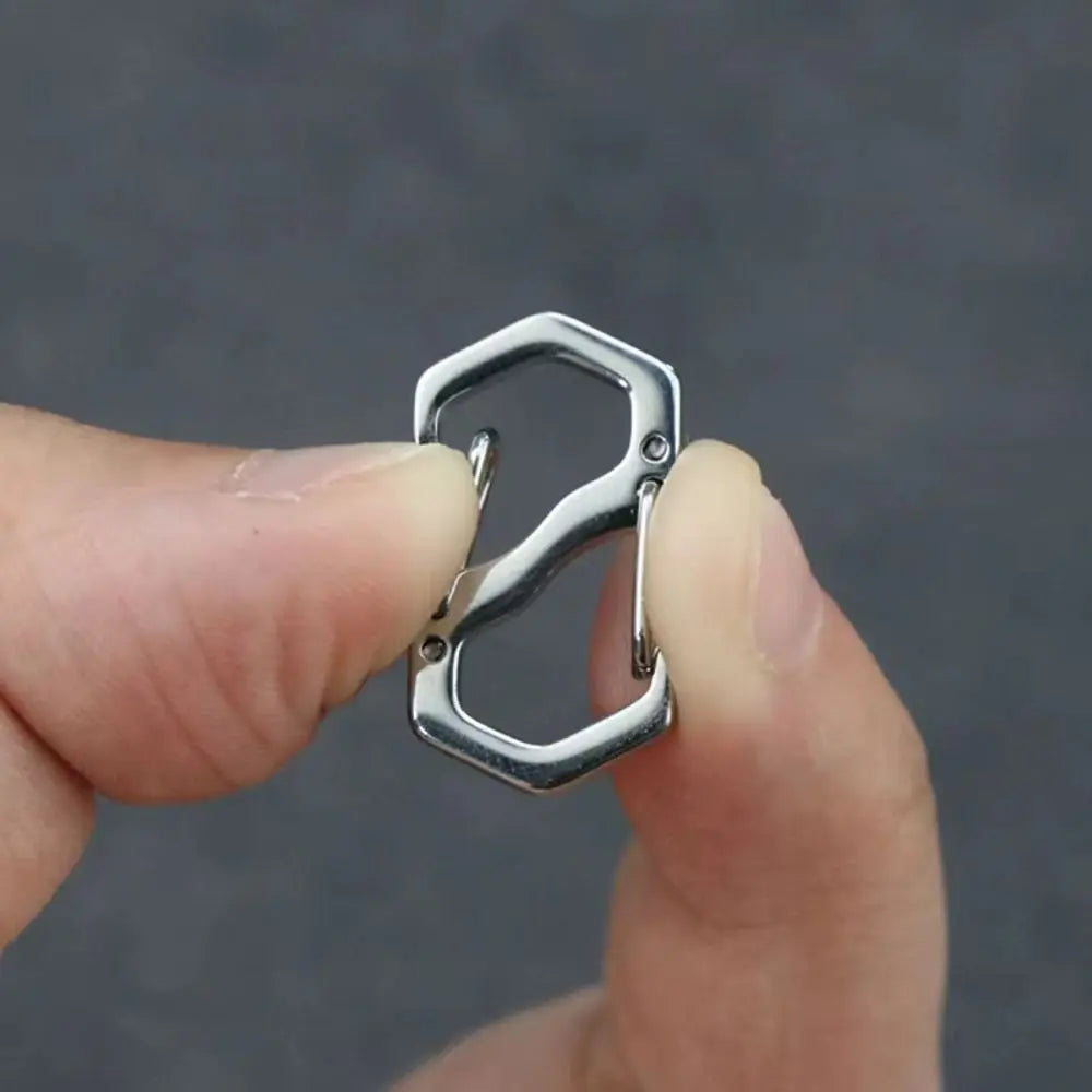 Mini S-Type Carabiner Clips, Dual Gate Snap Hooks for Backpacks, Keychains, Zipper Pulls & DIY Crafts (Multiple Sizes & Colors)