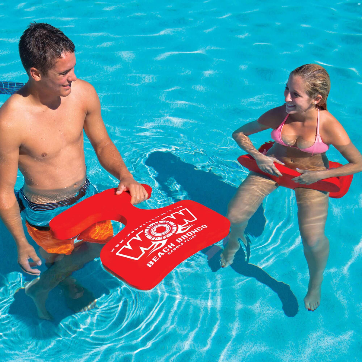 WOW Watersports Beach Bronco Pool Float Red
