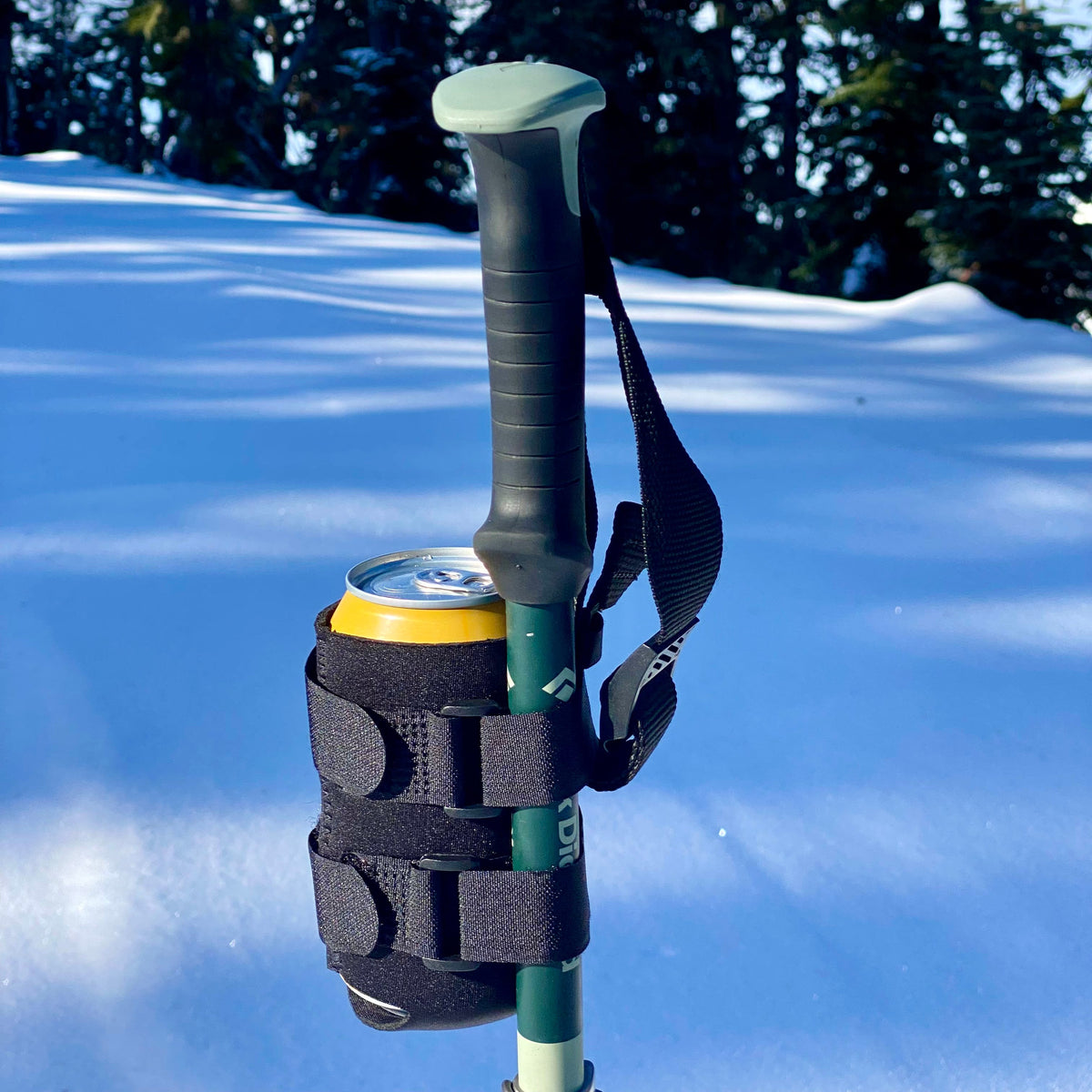 The Original Beer Binding — Ski & Snowboard Beer Can Holder