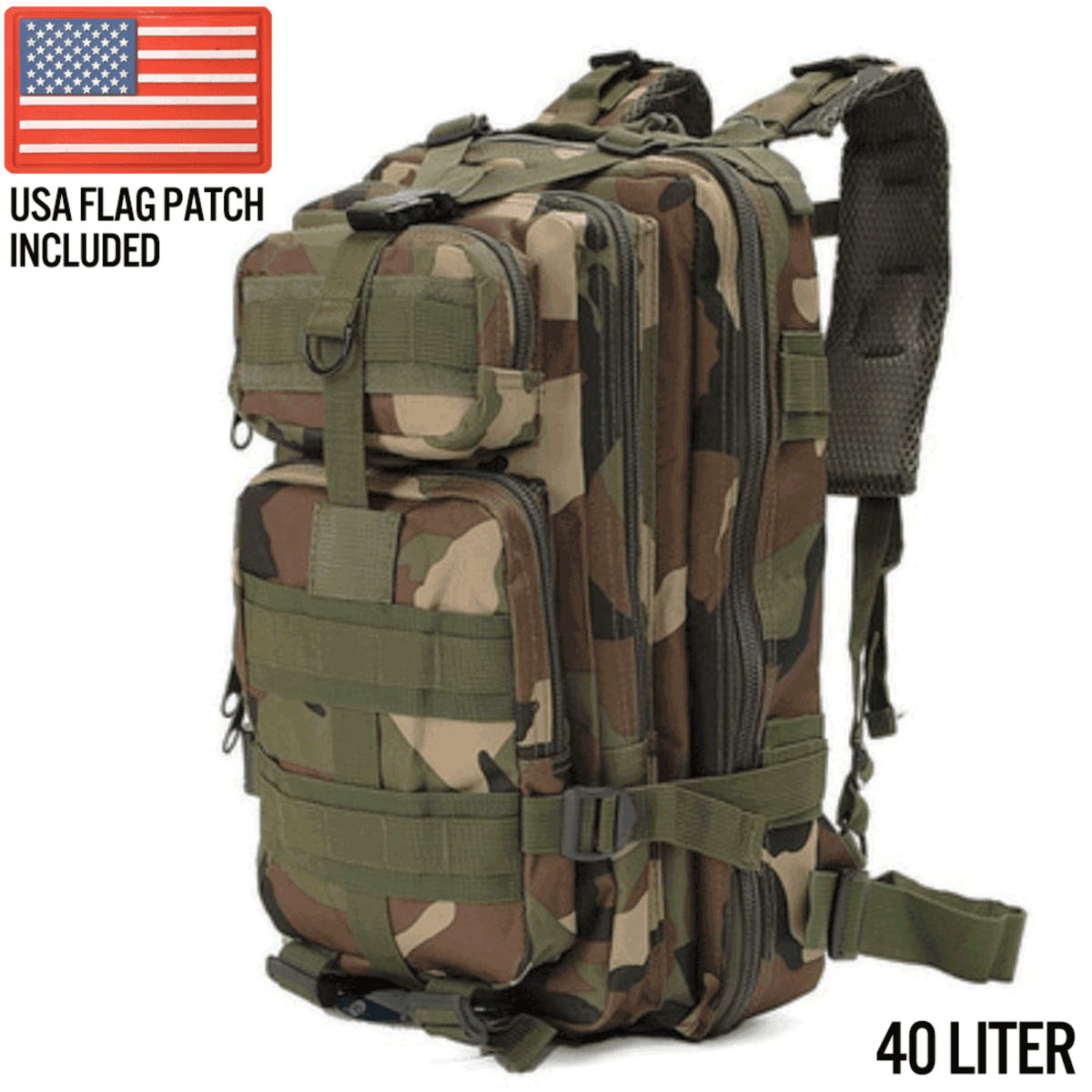 XGear Tactical Large 40L Tactical Backpack Survival Bag