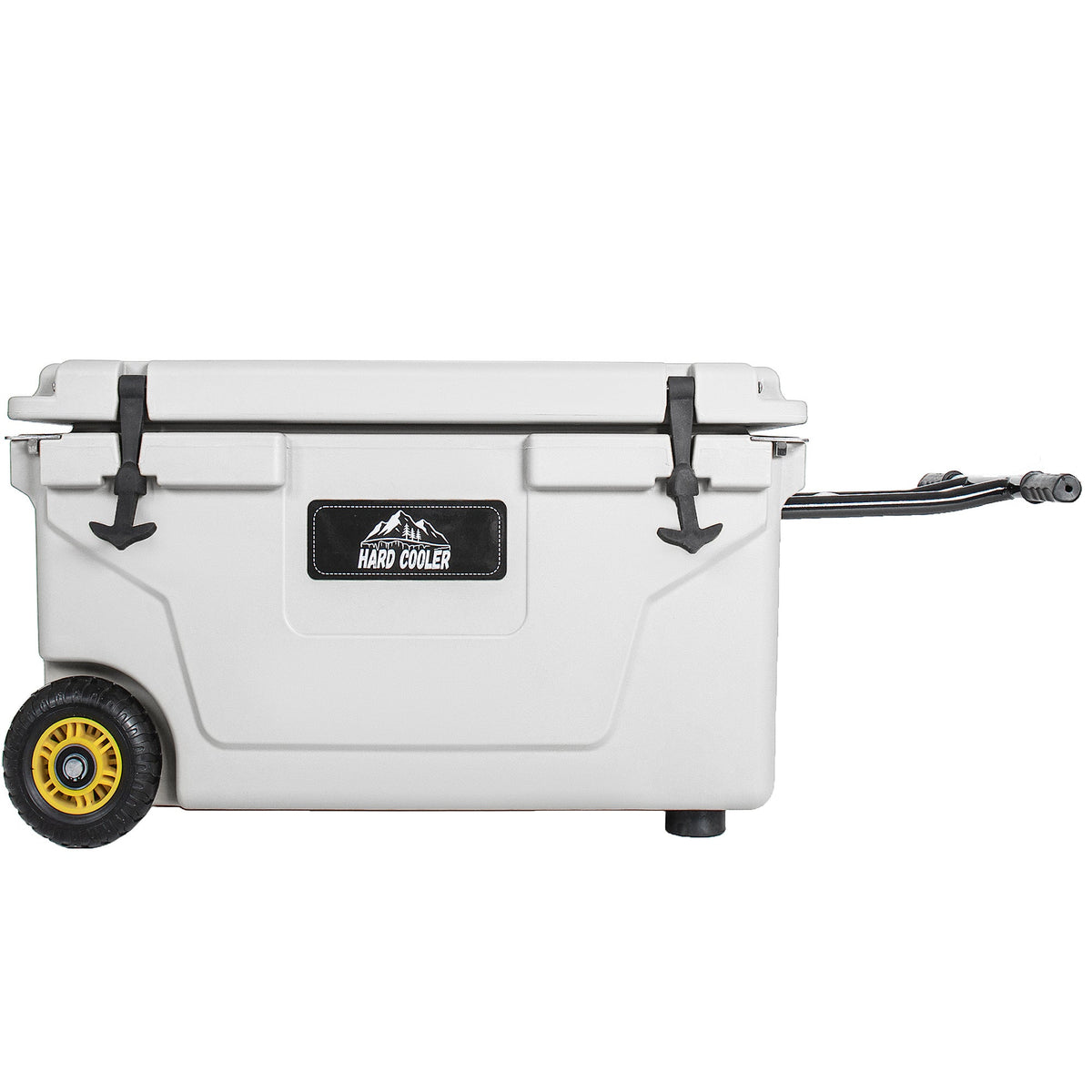 65 Quart Heavy-Duty Outdoor Cooler with 6-Day Ice Retention - White