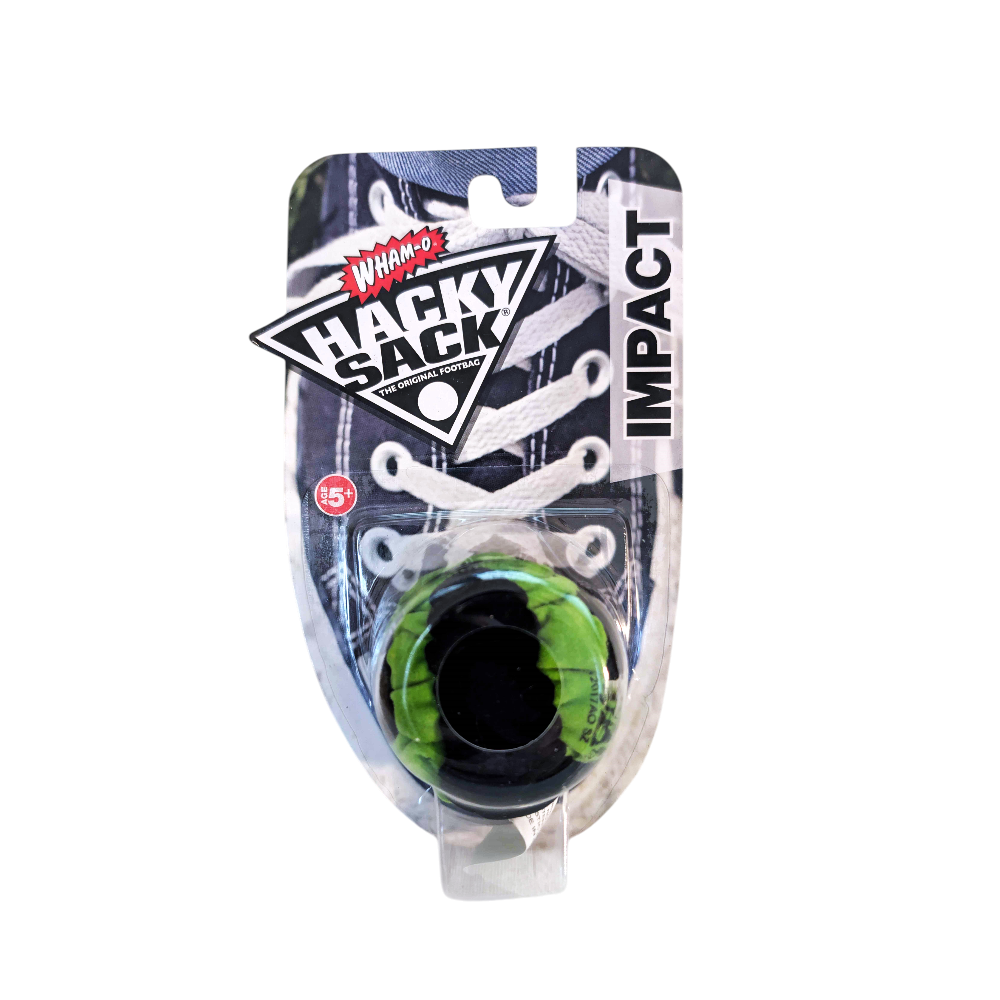 Hand Stitched Official Hacky Sack, Impact Green & Black