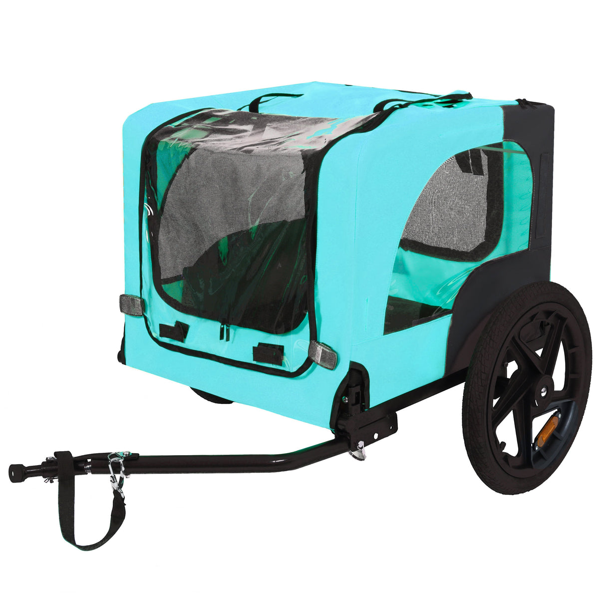 Pet Bike Trailer with Steel Frame and Waterproof Canopy - Outdoor
