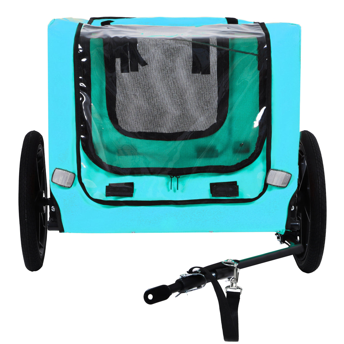Pet Bike Trailer with Steel Frame and Waterproof Canopy - Outdoor