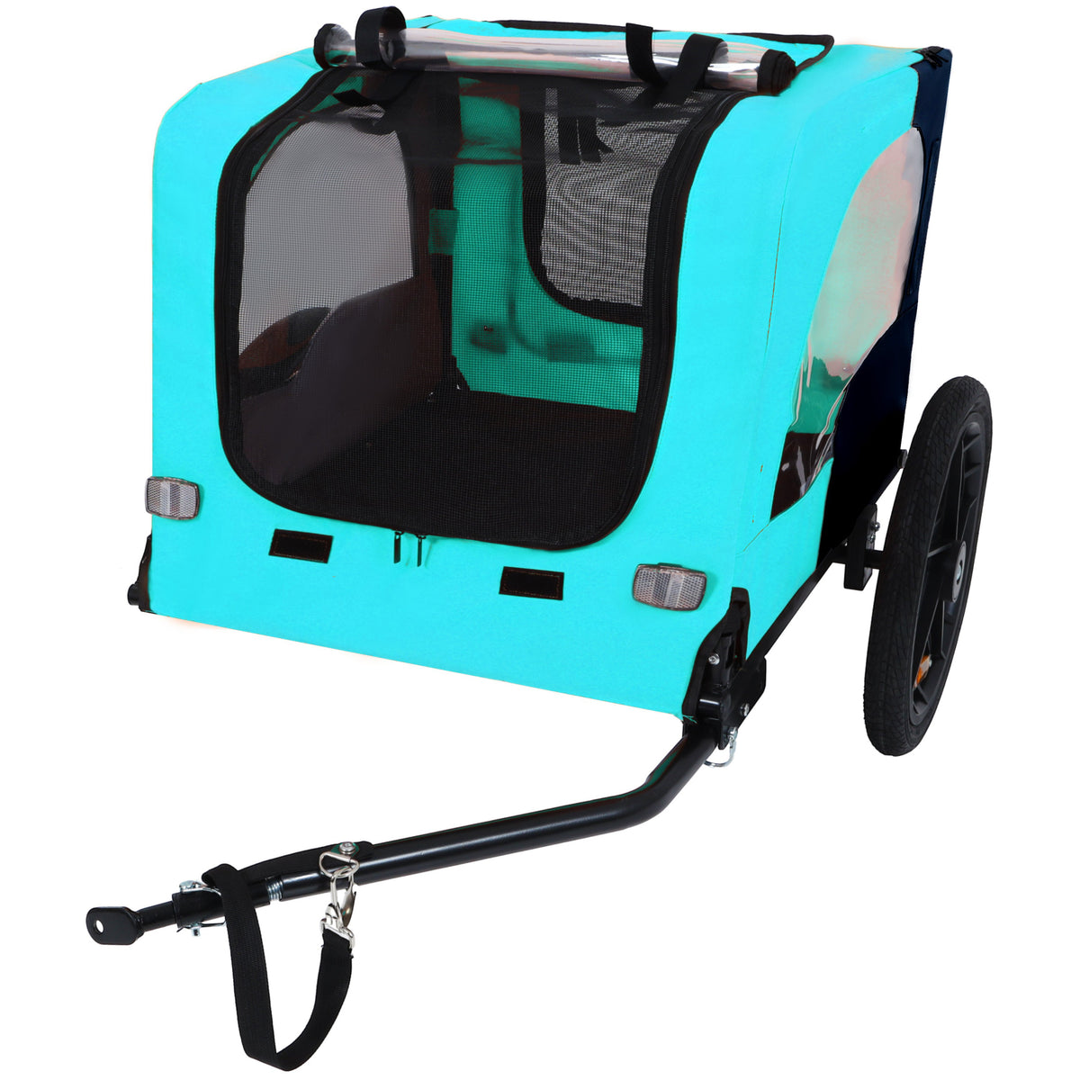 Pet Bike Trailer with Steel Frame and Waterproof Canopy - Outdoor