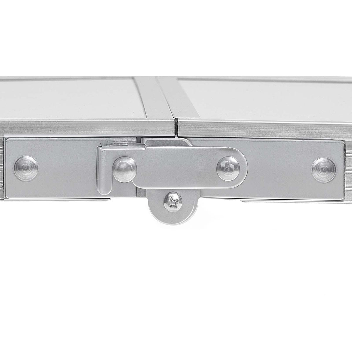 Folding Portable Camping Table with Adjustable Height – Silver or Black