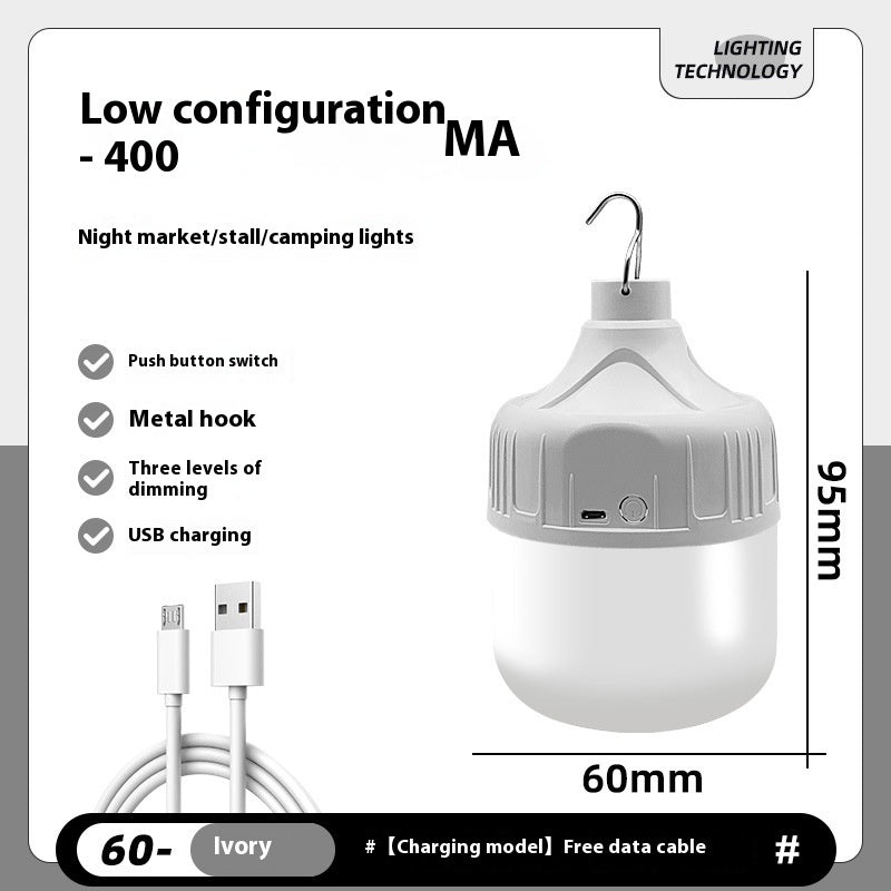 Led Stall Night Market Stall Light Outdoor Camping Charging Wireless Lighting