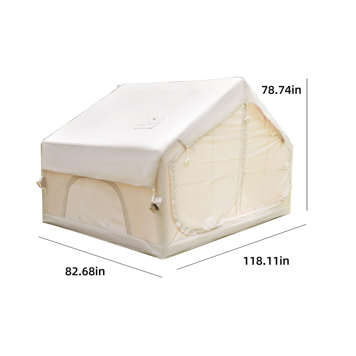 Inflatable Camping Tent with Clear Skylight – Oxford Fabric, Waterproof