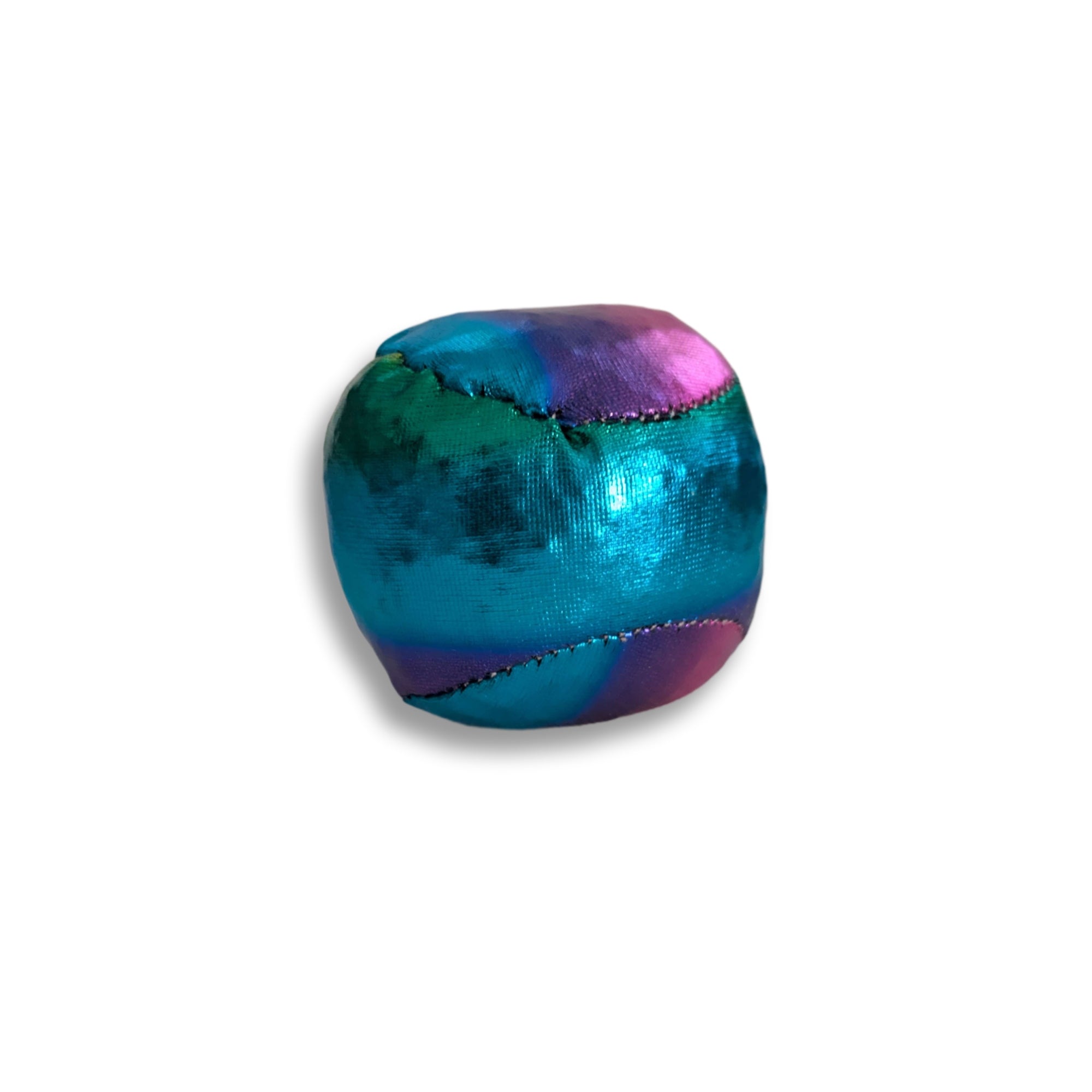 Metallic Rainbow Fabric Hacky Bag Sack 2in Polyester