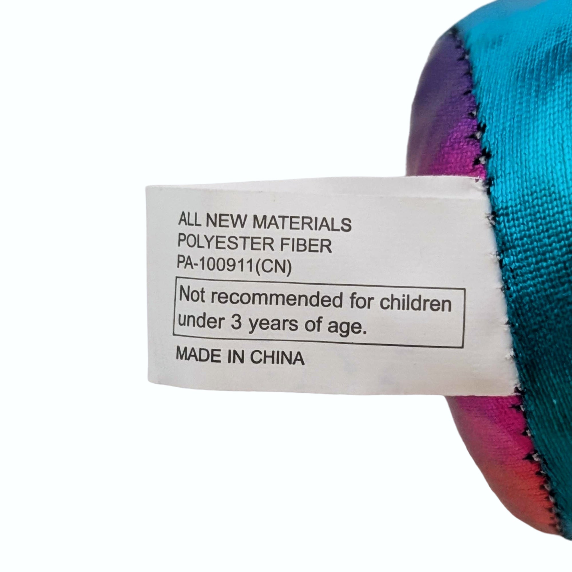 Metallic Rainbow Fabric Hacky Bag Sack 2in Polyester