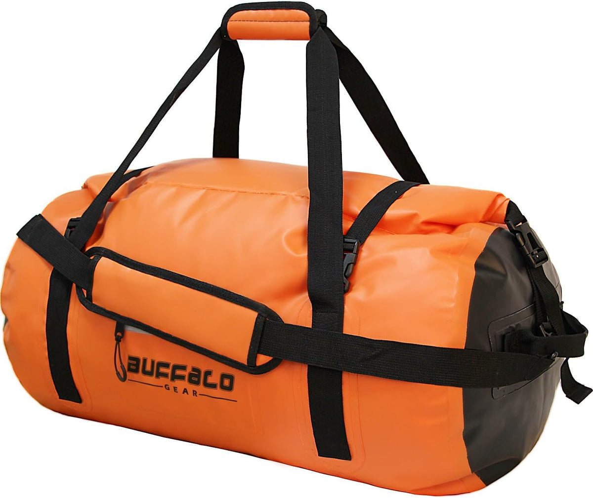 63QT/60L Waterproof Roll-Top Duffel Dry Bag | Thermo-Welded Seams | Kayaking, Fishing & Camping