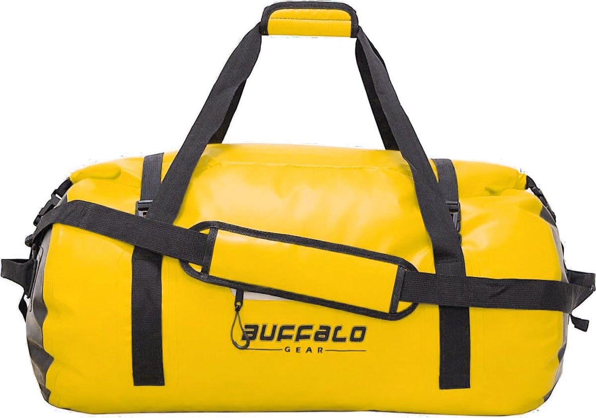 63QT/60L Waterproof Roll-Top Duffel Dry Bag | Thermo-Welded Seams | Kayaking, Fishing & Camping