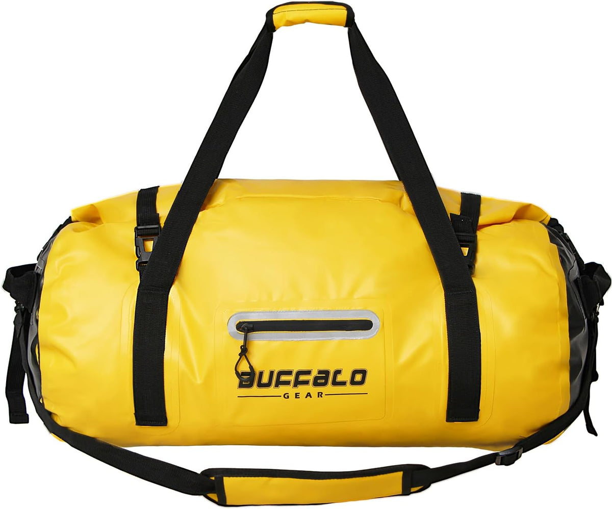 63QT/60L Waterproof Roll-Top Duffel Dry Bag | Thermo-Welded Seams | Kayaking, Fishing & Camping