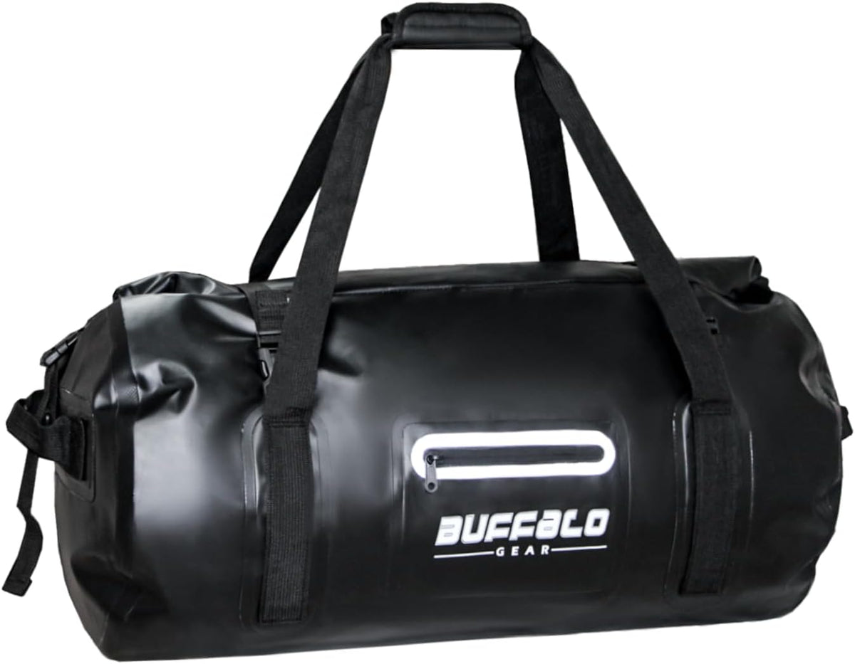 63QT/60L Waterproof Roll-Top Duffel Dry Bag | Thermo-Welded Seams | Kayaking, Fishing & Camping