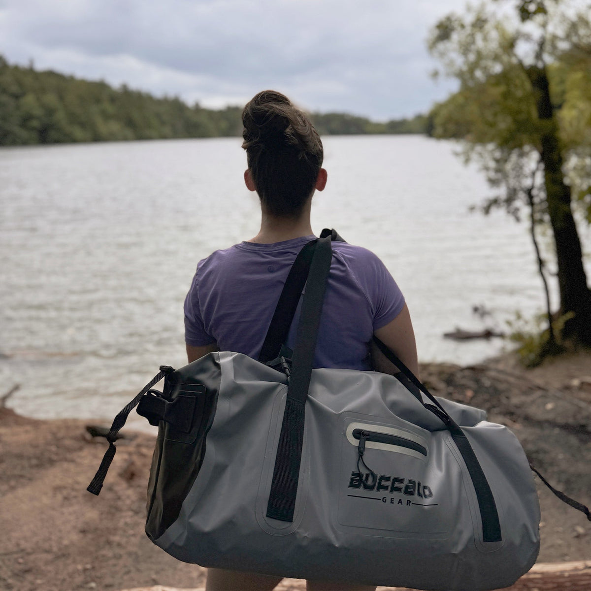 63QT/60L Waterproof Roll-Top Duffel Dry Bag | Thermo-Welded Seams | Kayaking, Fishing & Camping