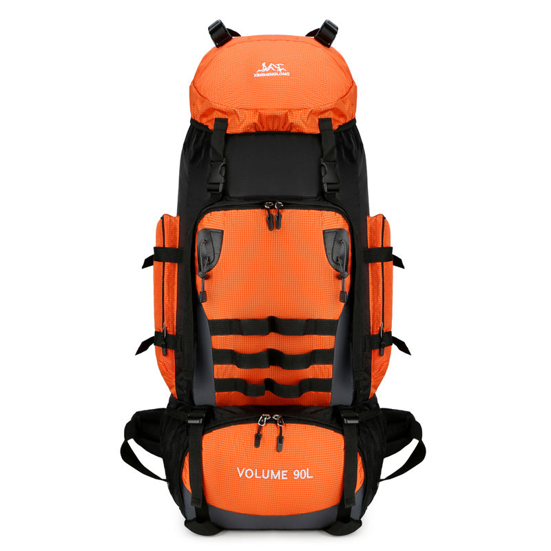 90L Large Capacity Outdoor Travel Backpack For Men, Waterproof And Durable Hiking Bag, Cotton Quilt, Luggage, Work Backpack