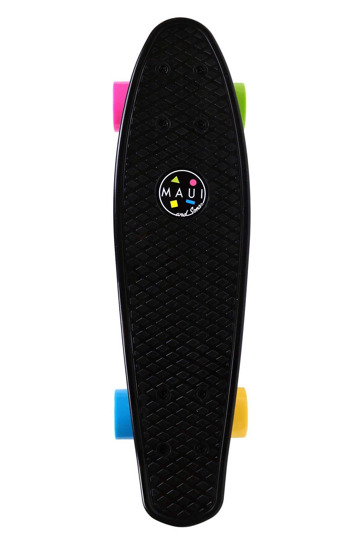 Maui & Sons Beginner Cookie 22" Penny Skateboard, Black