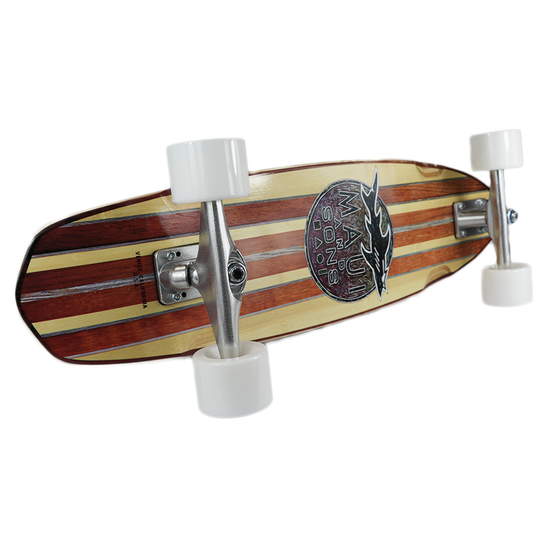 Maui & Sons 30" Kali Style Bamboo Cruiser Skateboard