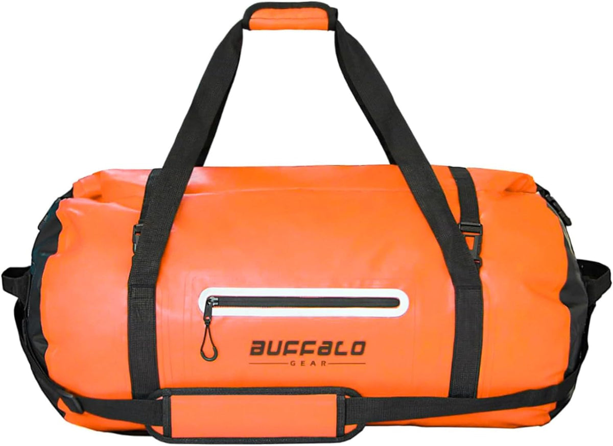 85QT/80L Roll-Top Waterproof Duffel Dry Bag | Thermo-Welded Seams | Kayaking, Fishing & Camping