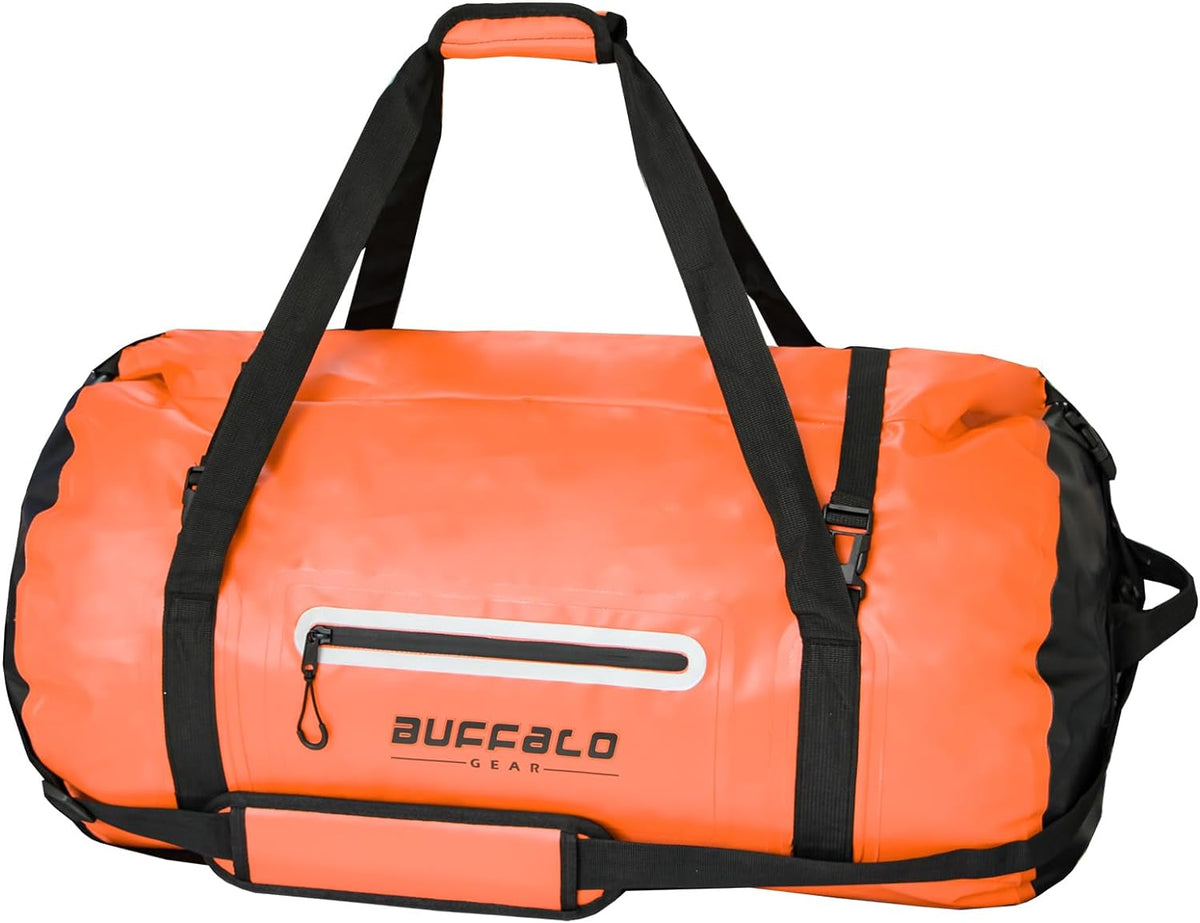 85QT/80L Roll-Top Waterproof Duffel Dry Bag | Thermo-Welded Seams | Kayaking, Fishing & Camping