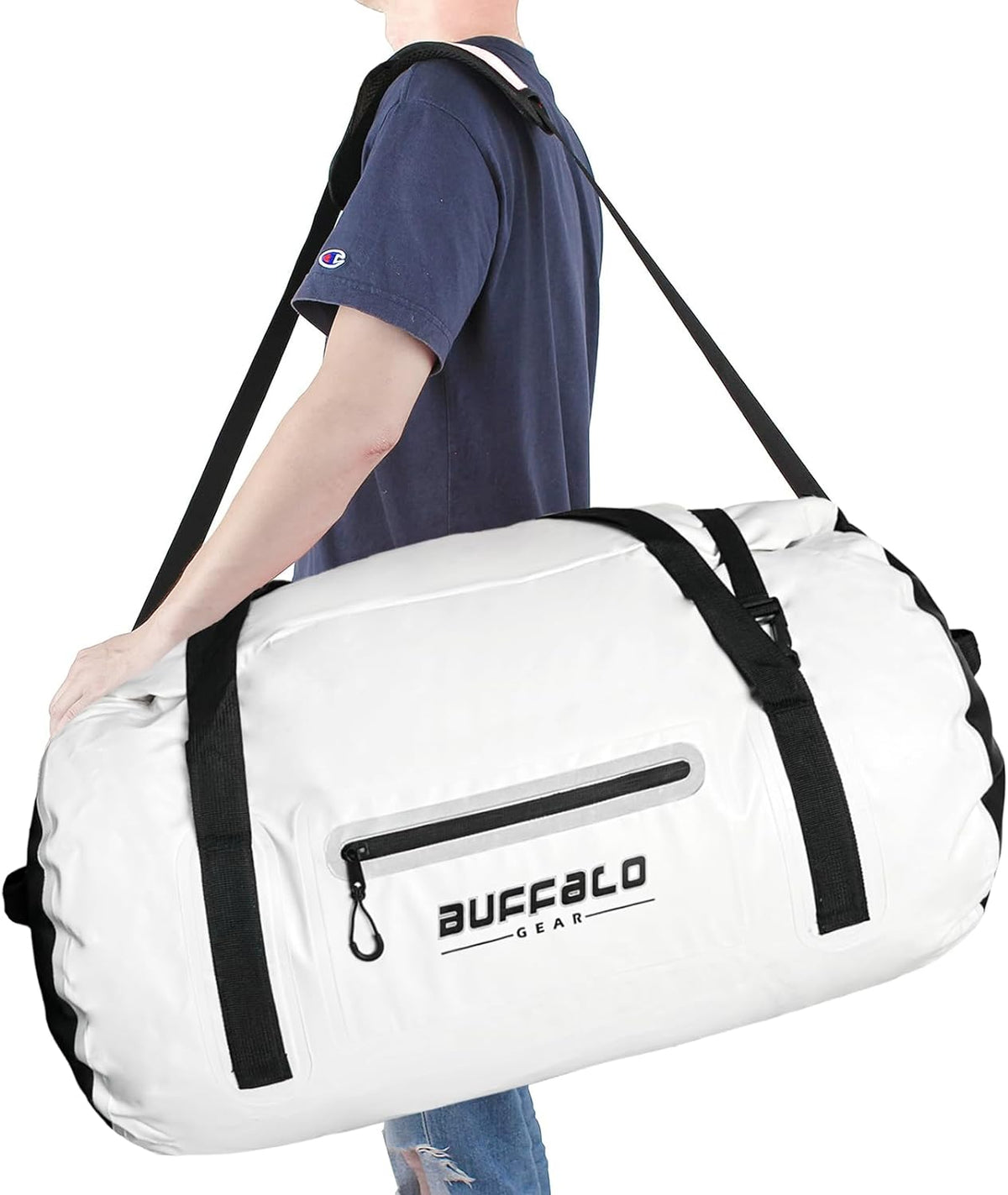 85QT/80L Roll-Top Waterproof Duffel Dry Bag | Thermo-Welded Seams | Kayaking, Fishing & Camping