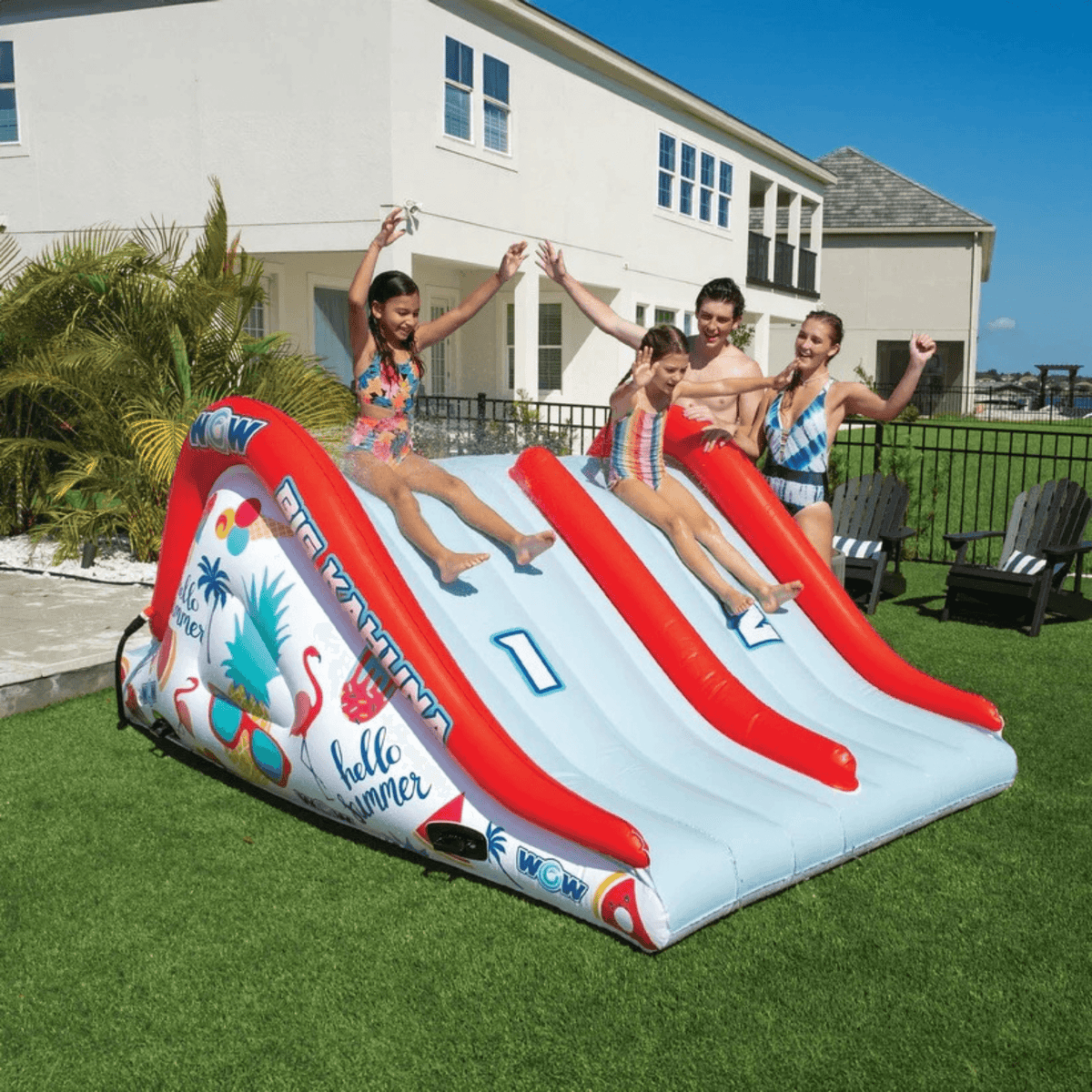 WOW Watersports Big Kahuna 2-Lane Pool or Ground Slide