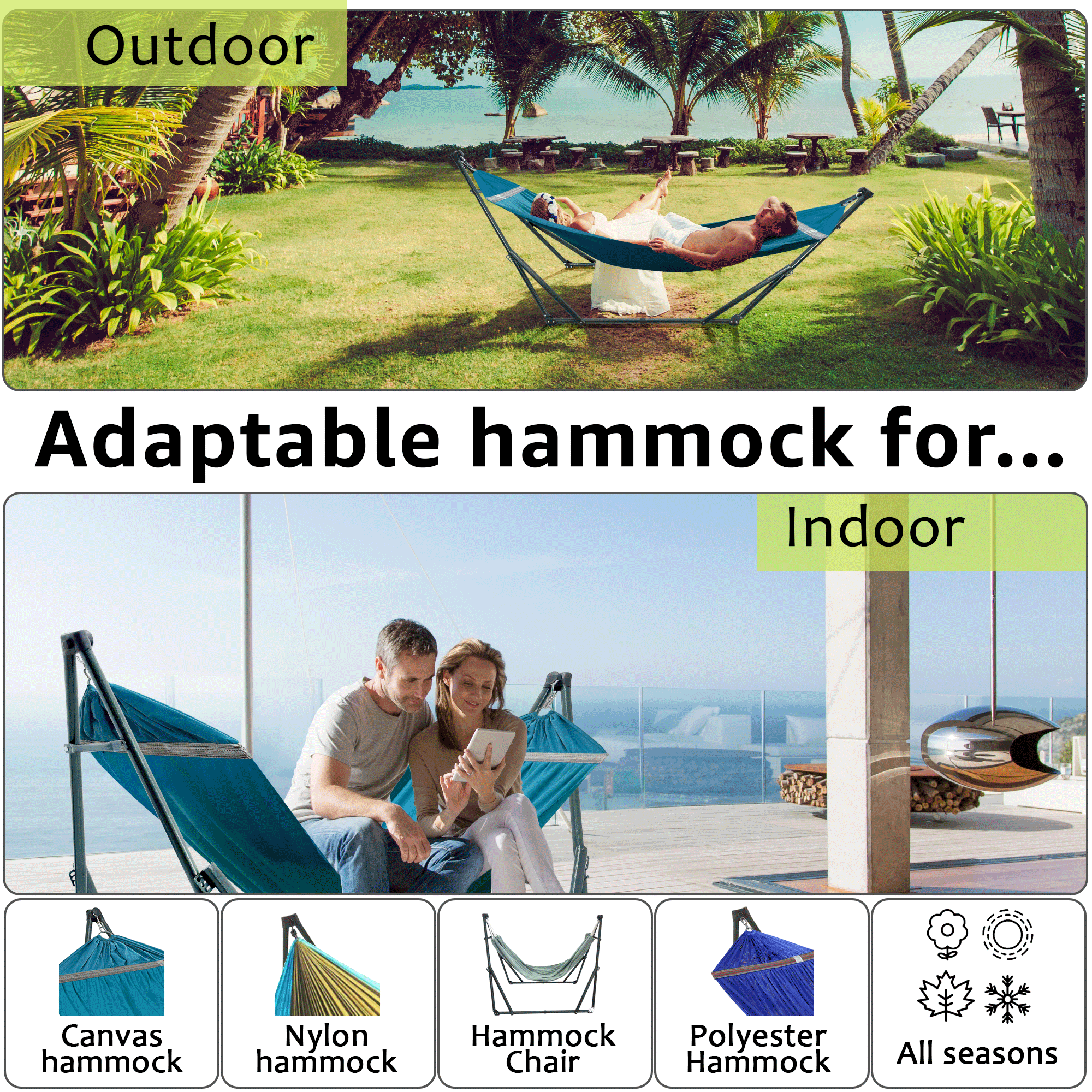 Universal Canvas Hammock Medium Size
