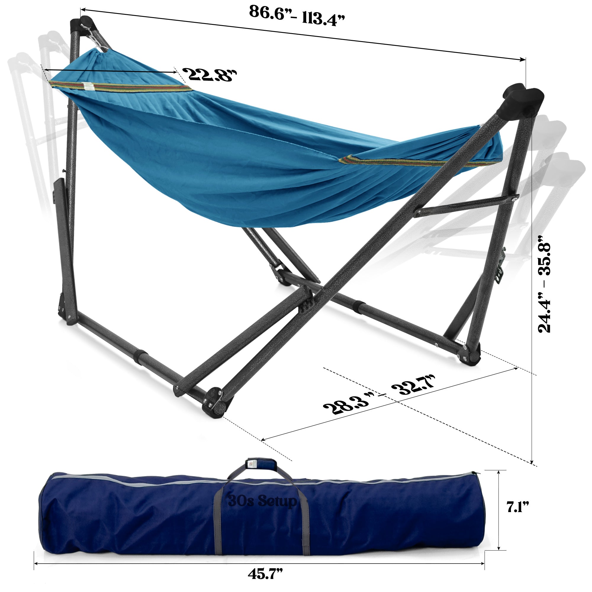Uniki Canvas Hammock with Stand