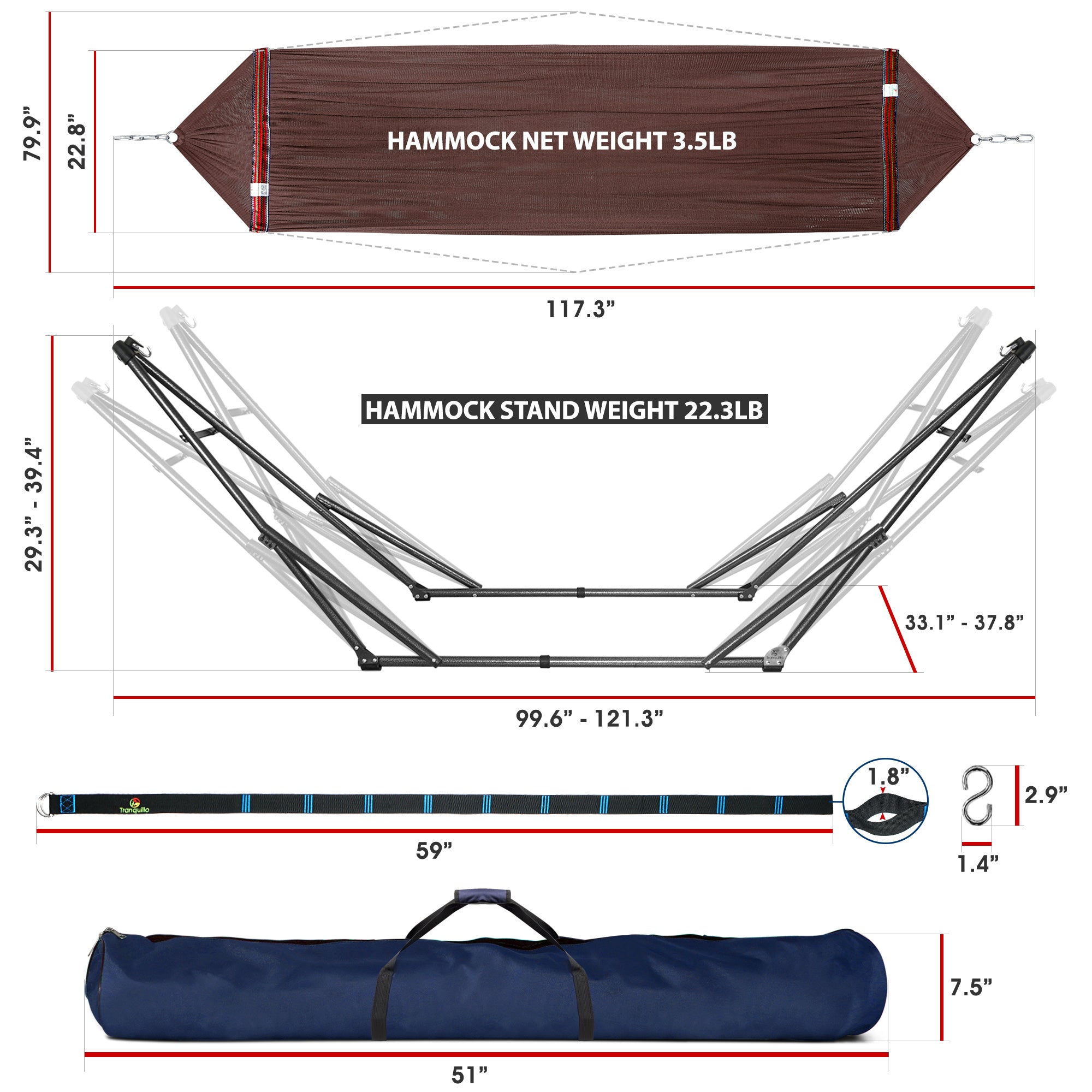 Comfort Set Original Hammock Stand