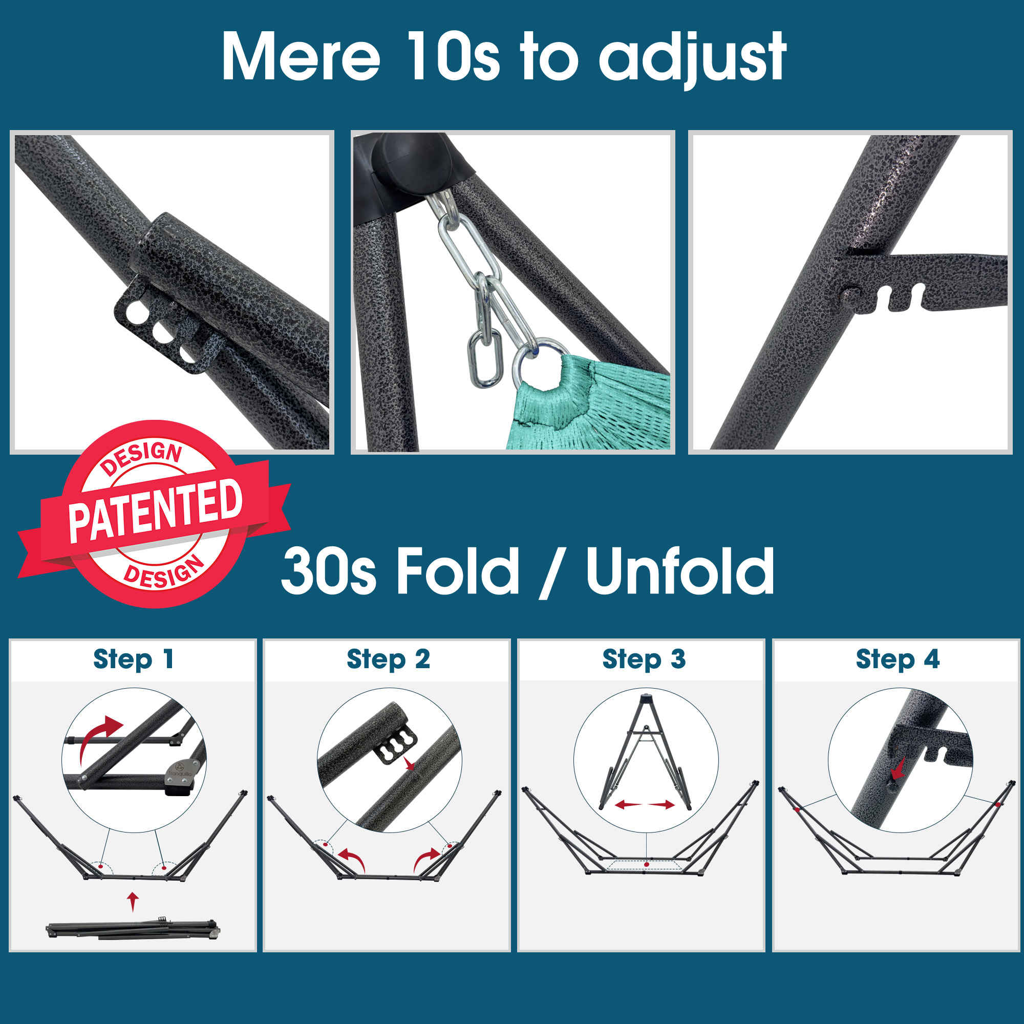 Original Collapsible Hammock with Stand