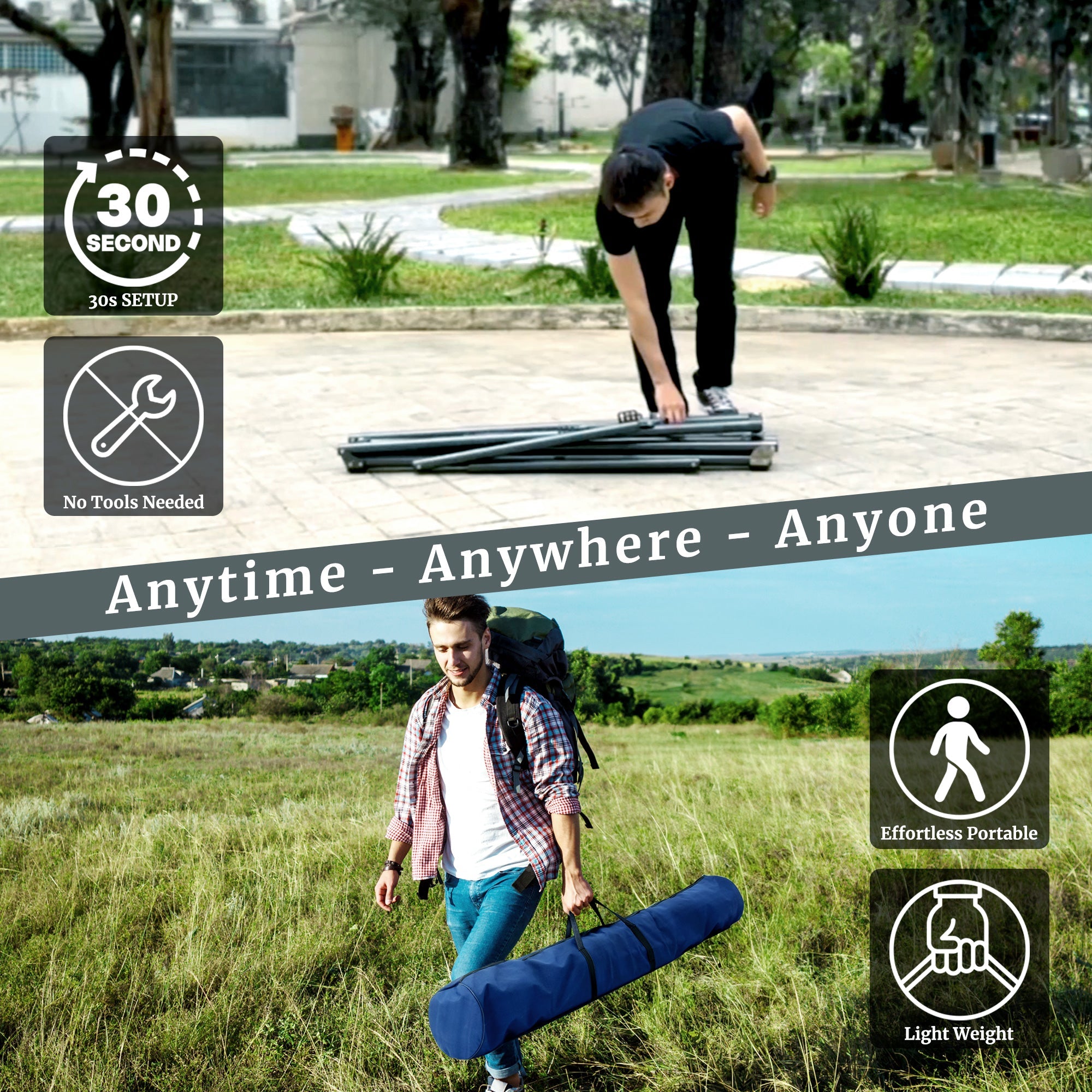 Universal Hammock with Medium Size Stands
