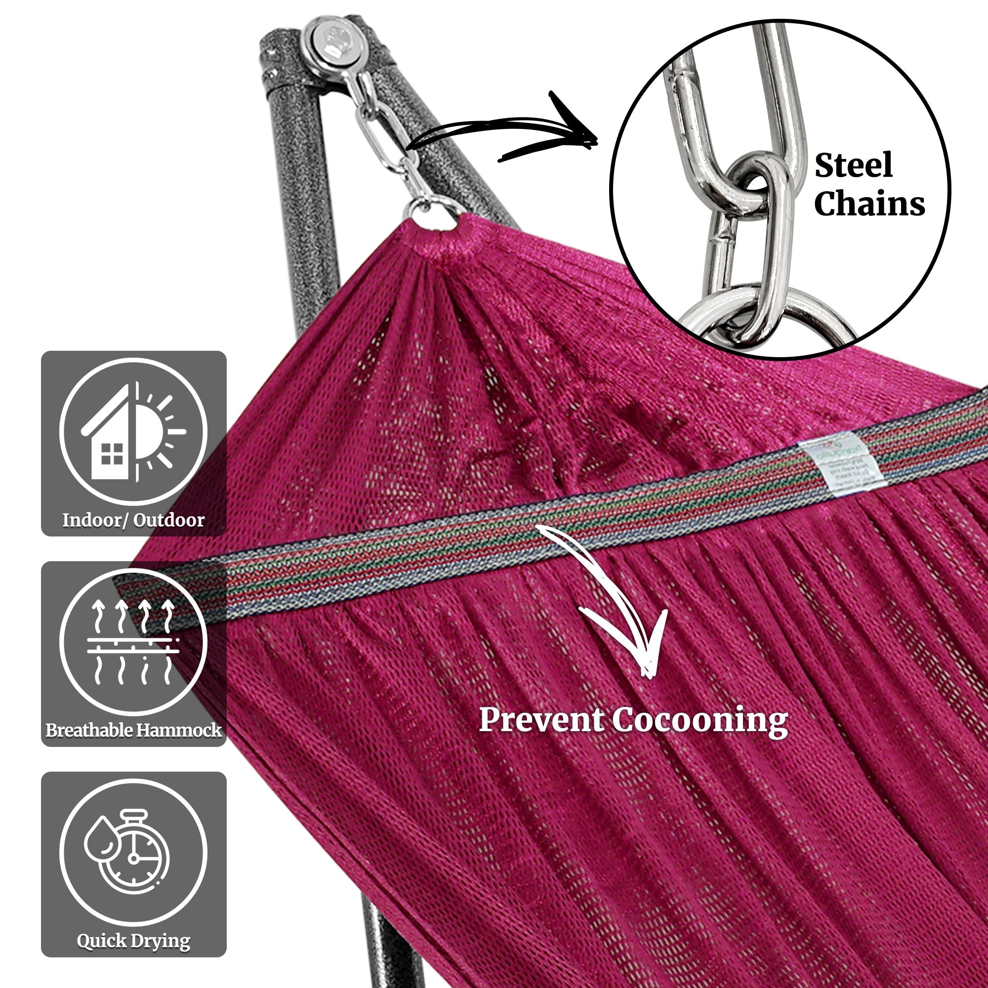 Universal Hammock with Medium Size Stands